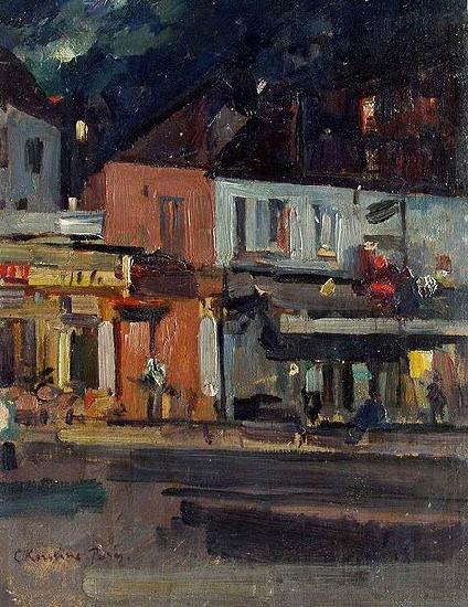 Konstantin Alekseevich Korovin Moon Night, Paris France oil painting art